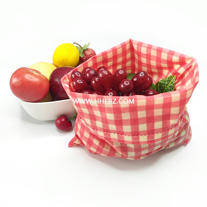 天然有机棉织物素食水果食品包装保鲜袋
